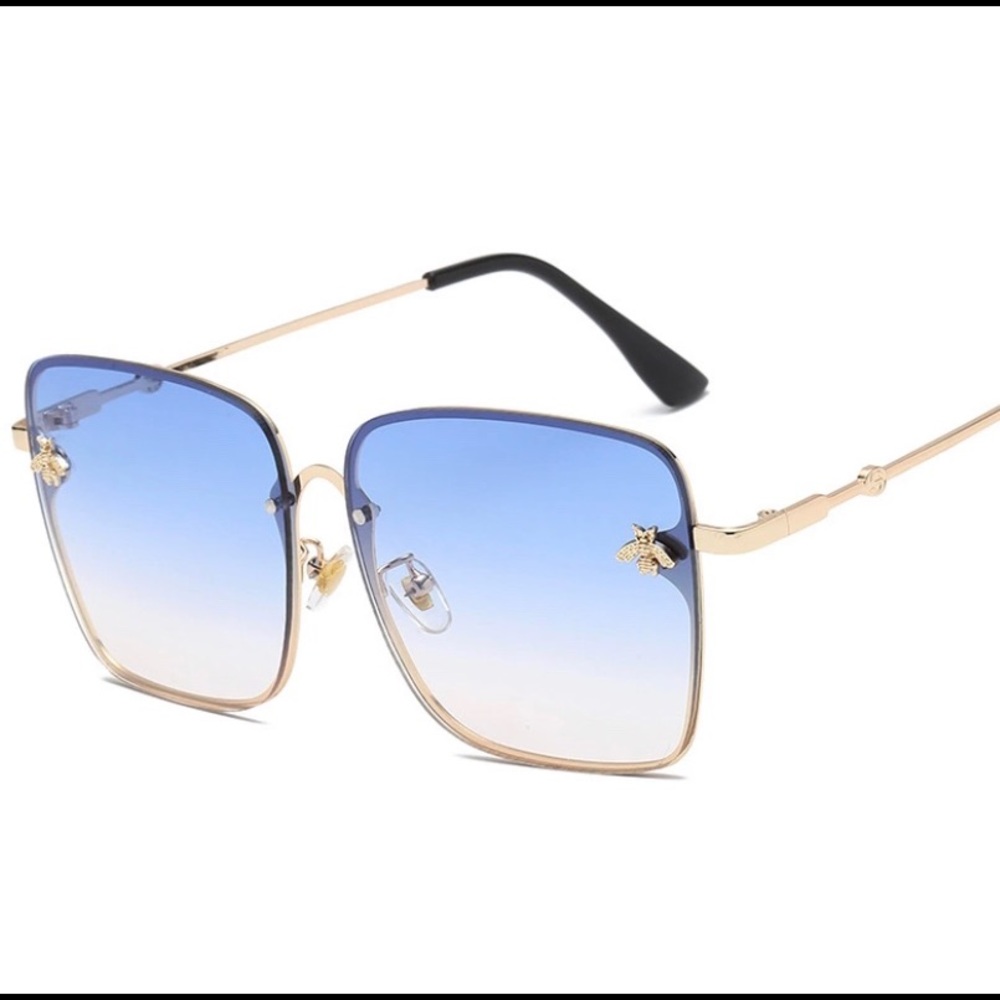 Luxury Square Bee Sunglasses for Women and Men